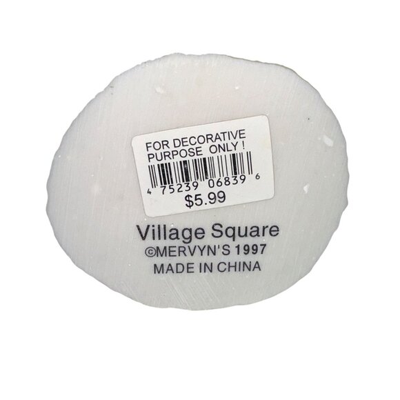 Vtg 1997 Village Square Mom Carrying Child Figurine Mervyn Christmas Holiday - Picture 6 of 6